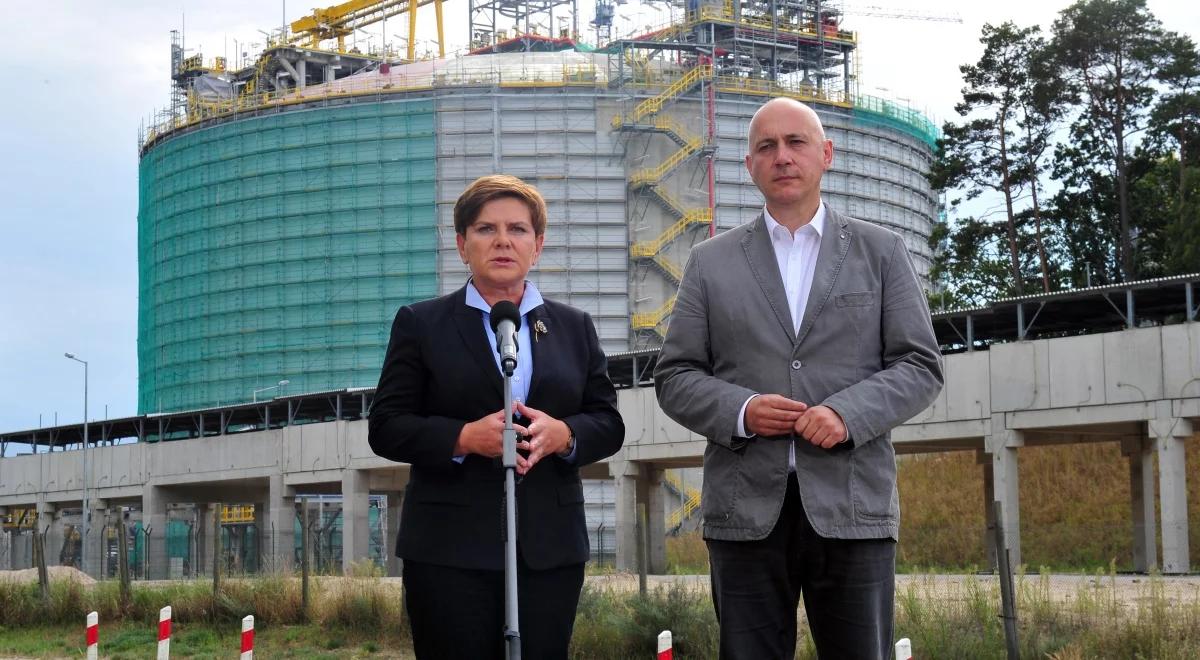 Beata Szydło: gazoport ma być otwarciem na świat