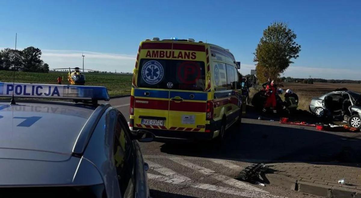 Groźny wypadek na Mazurach. W akcji dwa śmigłowce LPR 