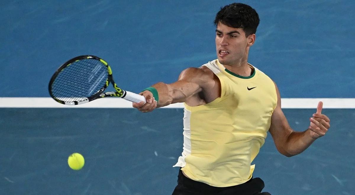 Australian Open: Carlos Alcaraz melduje się w drugiej rundzie. Wicelider nie pozostawił złudzeń Richardowi Gasquetowi