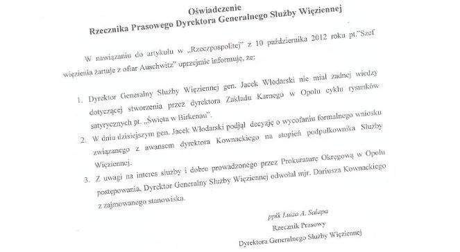 Opole: żartował z ofiar Holokaustu, stracił pracę