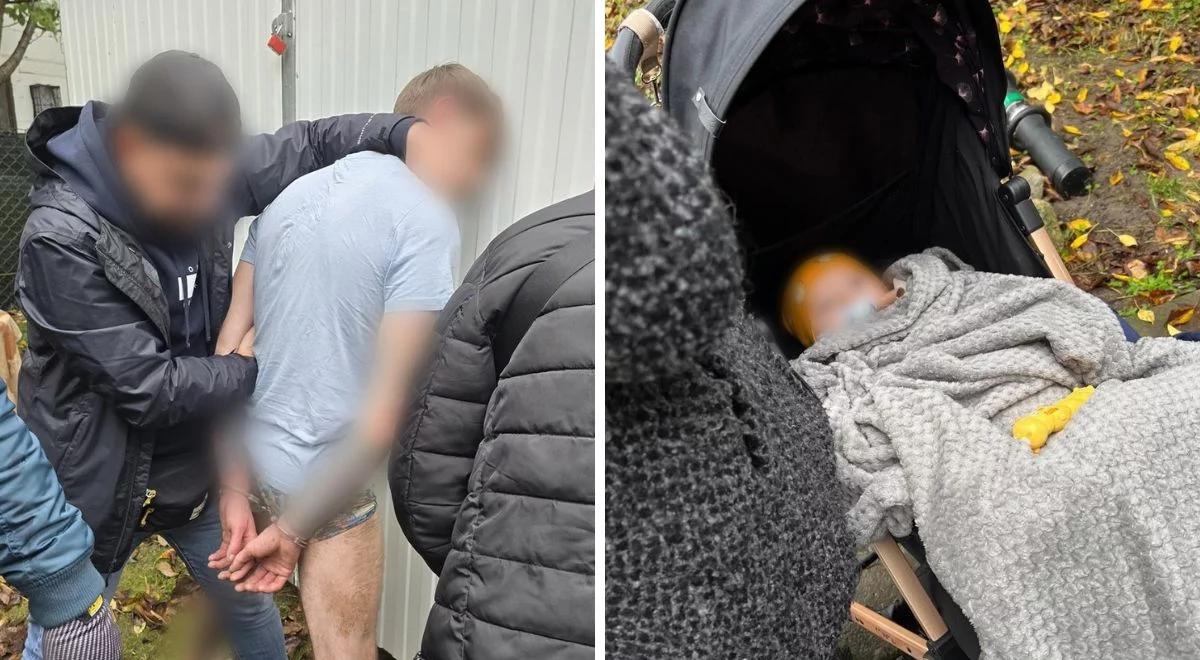 Kraków. 9-miesięczne dziecko pod wpływem kokainy. Mieszkali w altanie