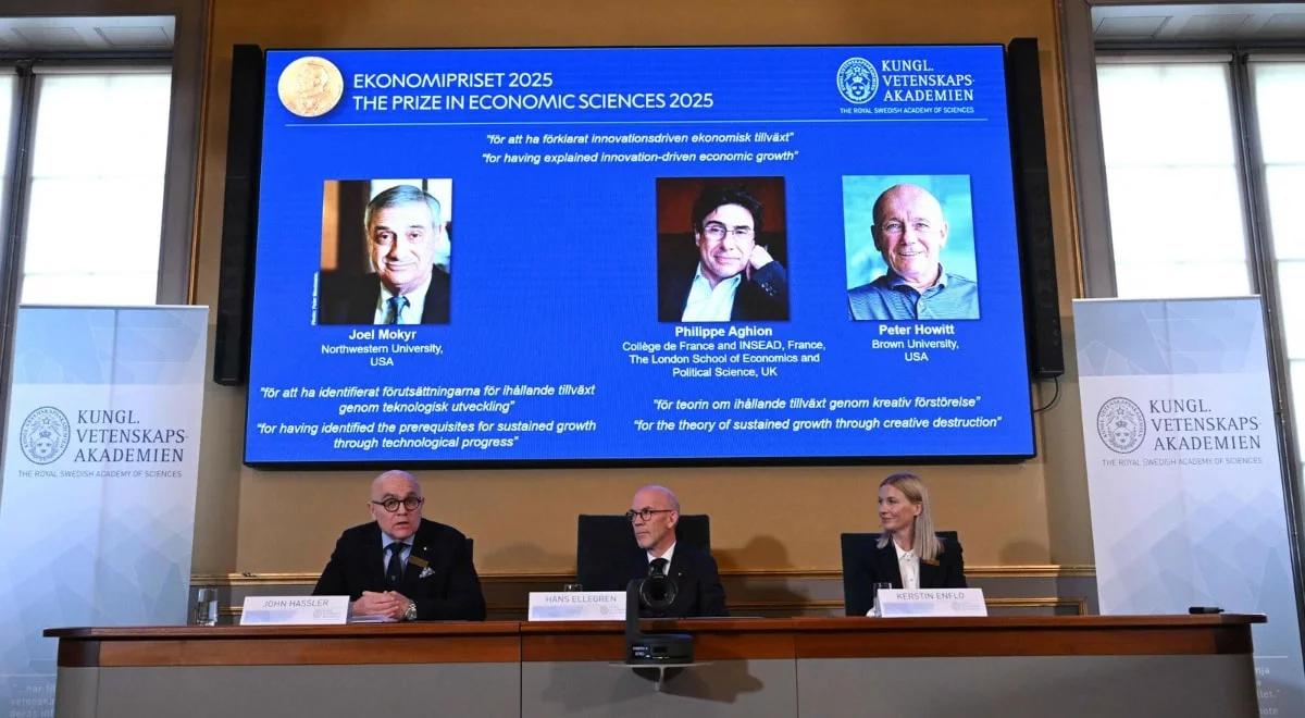 Nagroda Nobla z ekonomii 2025 przyznana. Joel Mokyr, Philippe Aghion i Peter Howitt laureatami