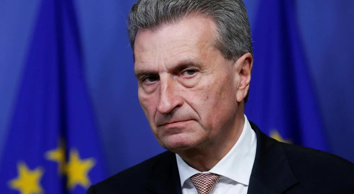 Unijny komisarz Guenther Oettinger odpowie Zbigniewowi Ziobro na list