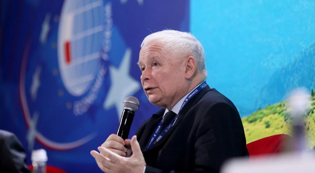 Jarosław Kaczyński w Karpaczu: trzeba doprowadzić do tego, by Ukraina wygrała wojnę