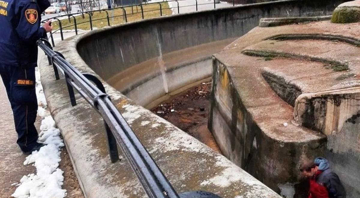 Mężczyzna w wybiegu dla niedźwiedzi w stołecznym ZOO. "Nie wie jak się tam znalazł"