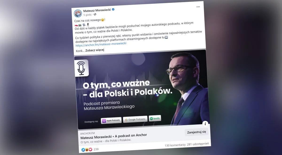 Autorski podkast Mateusza Morawieckiego. "Nie możemy konkurować wyłącznie kosztami pracy"