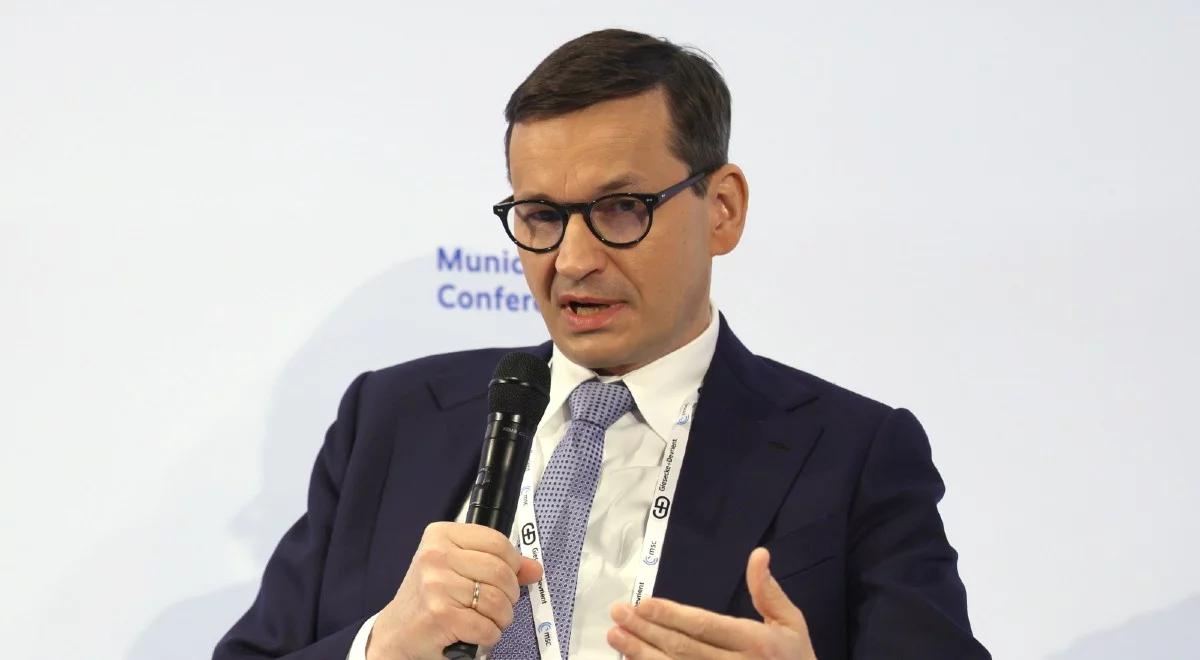 "Rosja chce przywrócić kontrolę nad państwami postsowieckimi". Mateusz Morawiecki na konferencji w Monachium