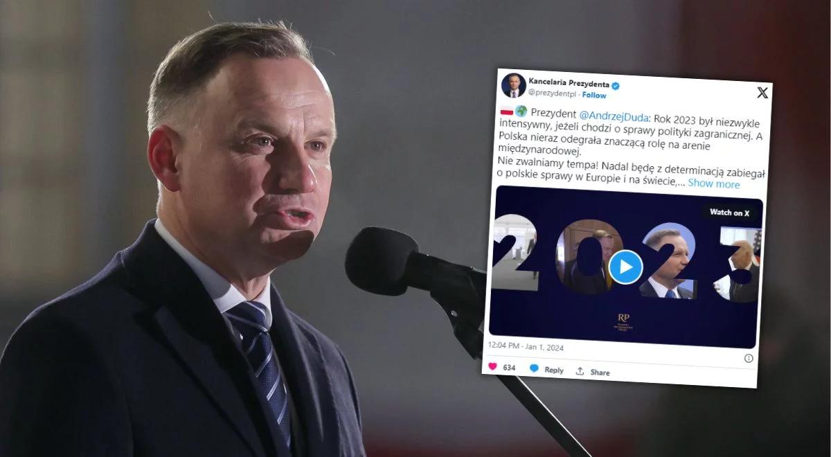 Prezydent Duda: nie zwalniamy tempa, nadal będę zabiegał o polskie sprawy w Europie i na świecie