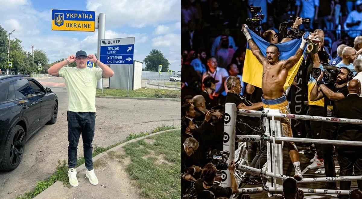 Boks: Ołeksandr Usyk wrócił na Ukrainę. Kiedy walka z Furym?