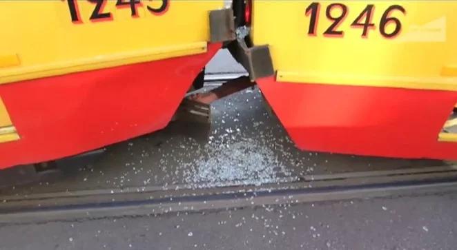 Zderzenie tramwajów w centrum Warszawy. 6 osób rannych