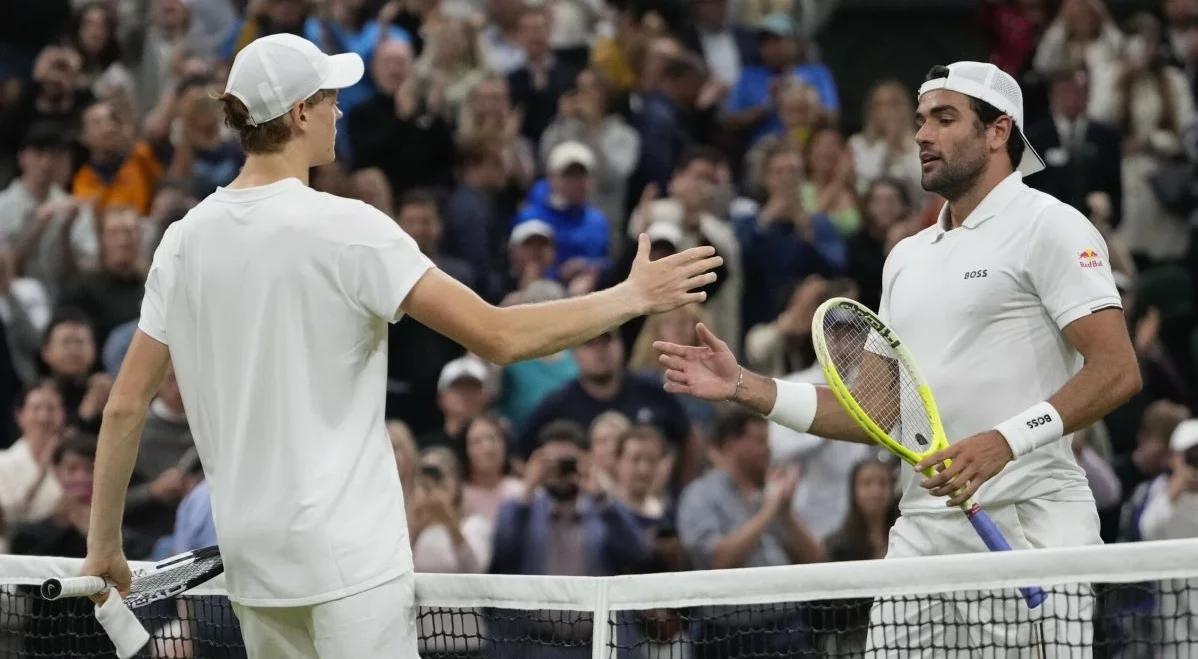 Wimbledon. Włoskie derby dla Sinnera. Lider wytrzymał wojnę nerwów w starciu z Berrettinim