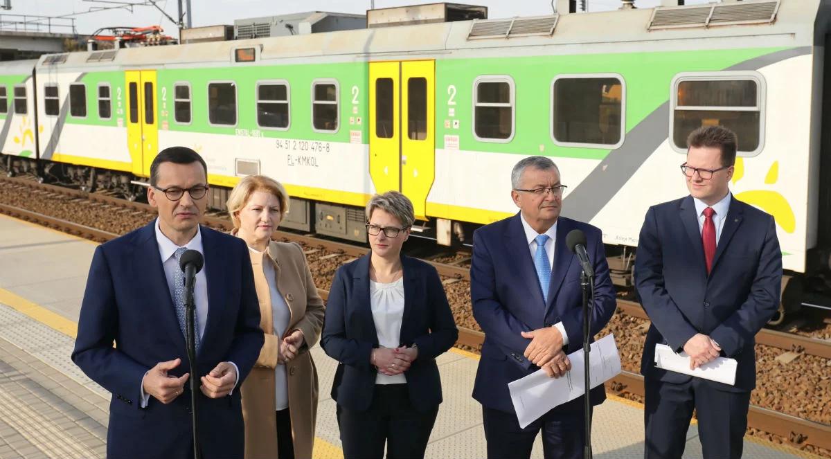 Więcej lokalnych tras. Premier Mateusz Morawiecki zaprezentował program Kolej Plus