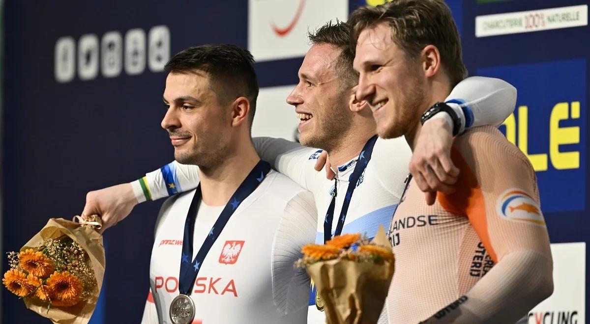 ME w kolarstwie torowym: Patryk Rajkowski wywalczył srebrny medal w konkurencji keirin