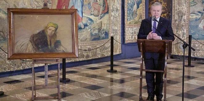  Pastel Wyczółkowskiego znów na Wawelu. "Kolejna strata wojenna wraca do polskich kolekcji"