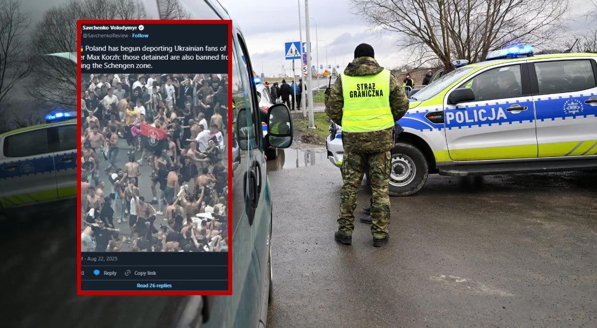 Flagi UPA na PGE Narodowym. Kilkunastu cudzoziemców wydalonych, następni w kolejce