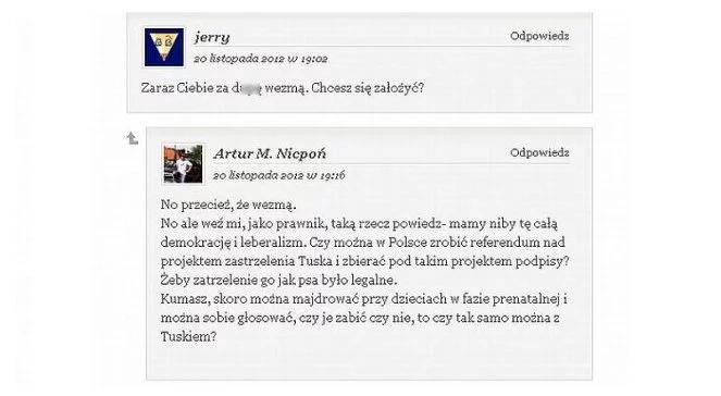 Działacz PiS zawieszony za wpisy na blogu