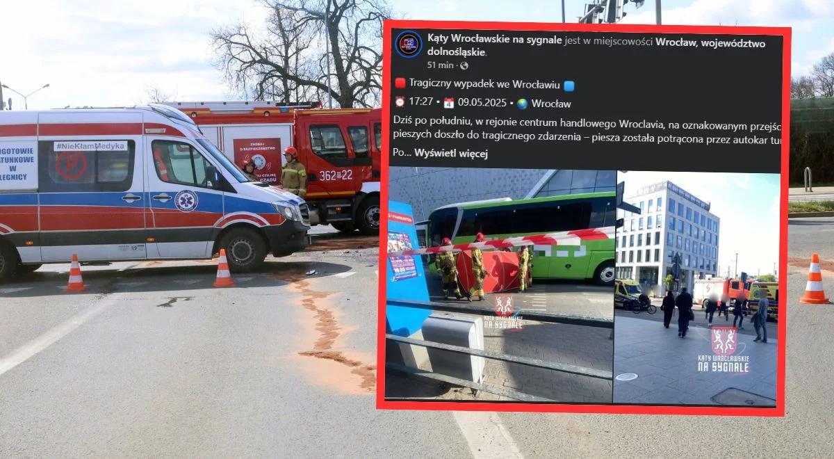 Tragedia we Wrocławiu. Kobieta potrącona przez autobus