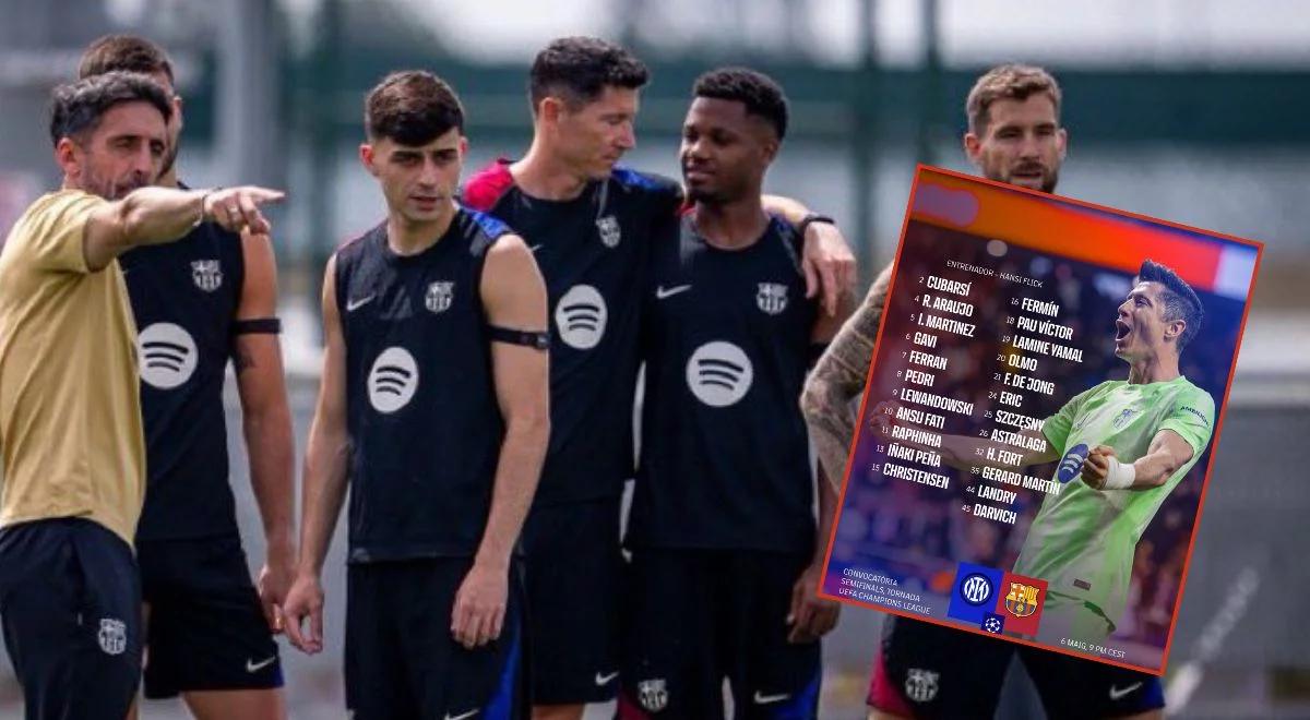 Wiadomo, co z Lewandowskim! FC Barcelona wydała komunikat przed meczem z Interem