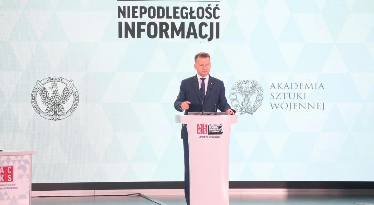 "Zależy nam na tym, żeby polskie społeczeństwo było dobrze poinformowane". Mariusz Błaszczak o dezinformacji