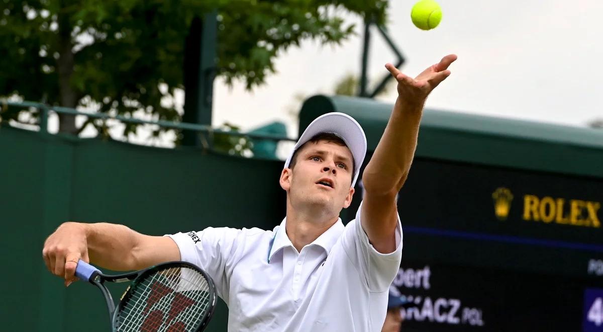 Wimbledon: awans Huberta Hurkacza. Pierwszy taki sukces Polaka