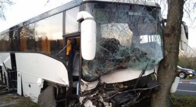 Wypadek autobusu z weselnikami. 24 osoby w szpitalu [ZDJĘCIA]