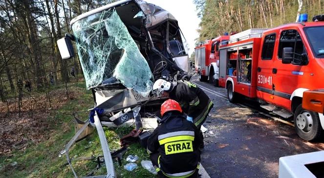 Wypadek autokaru w Zachodniopomorskiem