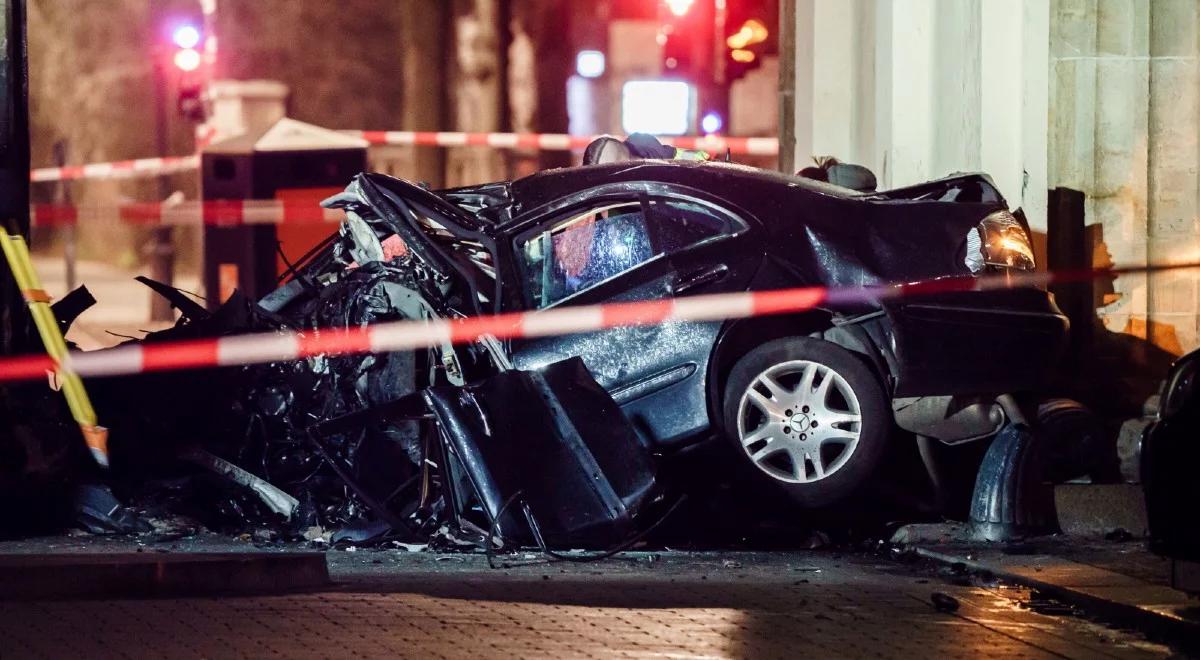 Berlin: samochód wjechał w Bramę Brandenburską. Media: miał polskie tablice rejestracyjne