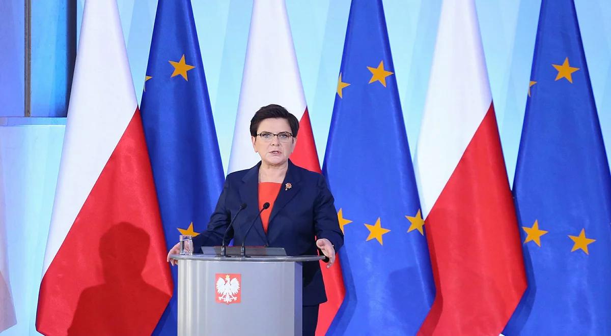 Premier Beata Szydło dla "Le Soir" o referendum, migracji i praworządności