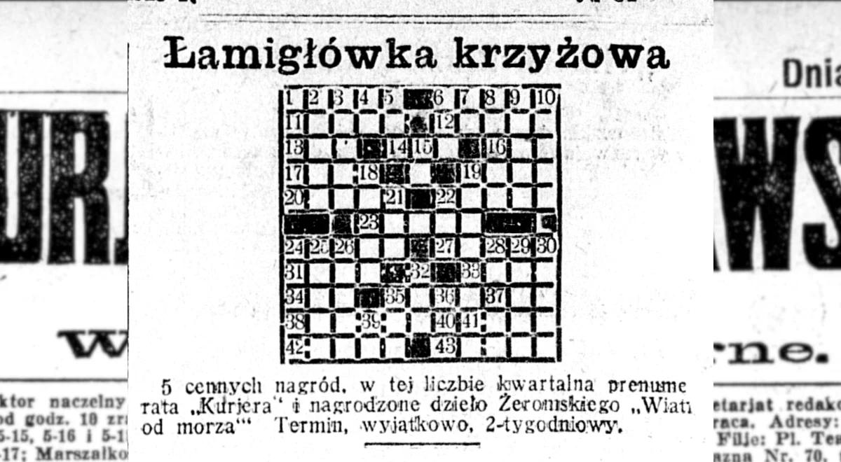 "Starzy i młodzi poświęcają się namiętnie tej rozrywce". Pierwsza polska krzyżówka