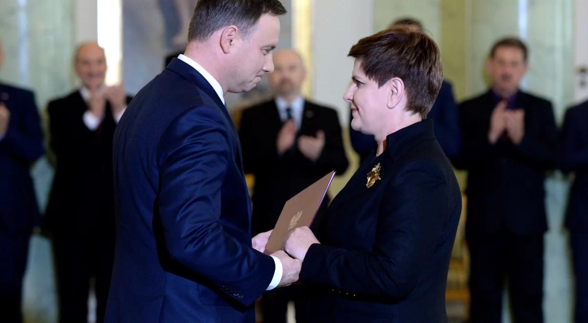 Prezydent desygnował Beatę Szydło na urząd Prezesa Rady Ministrów