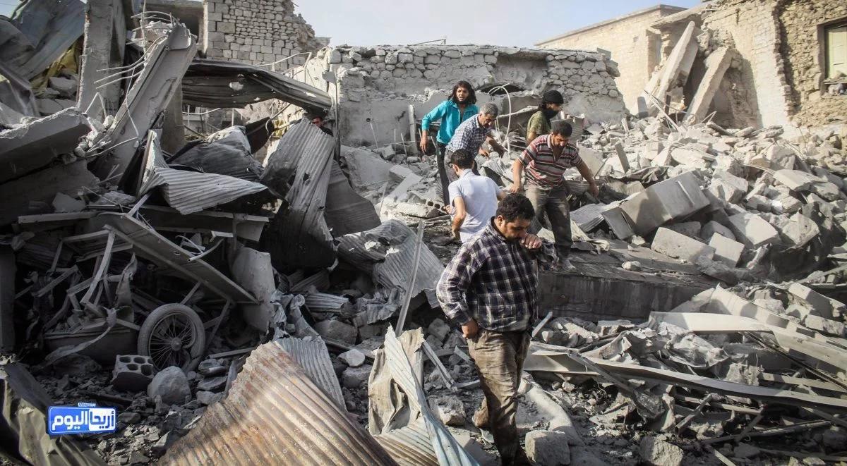 Syria: samolot spadł na targ. Jest wielu zabitych i rannych 