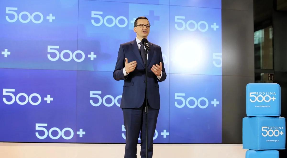 Premier: rząd przyjął projekt ws. 500+ na pierwsze dziecko