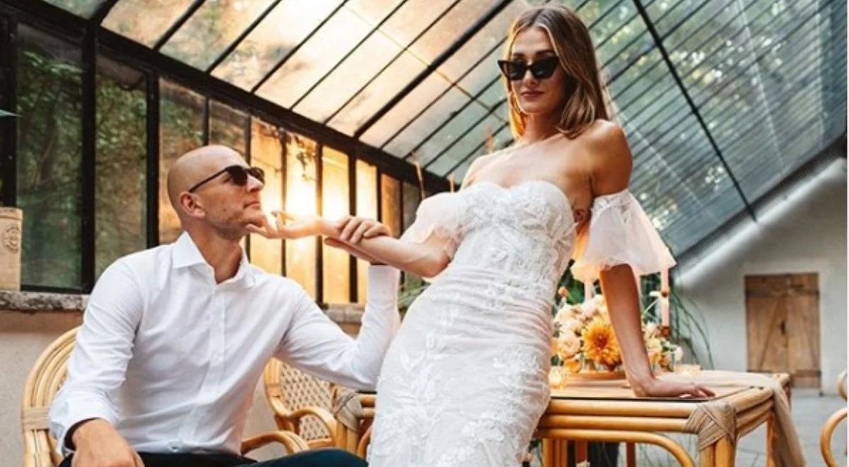 Ślub czy żart? Bartosz Kurek i Anna Grejman na zdjęciu jako młoda para