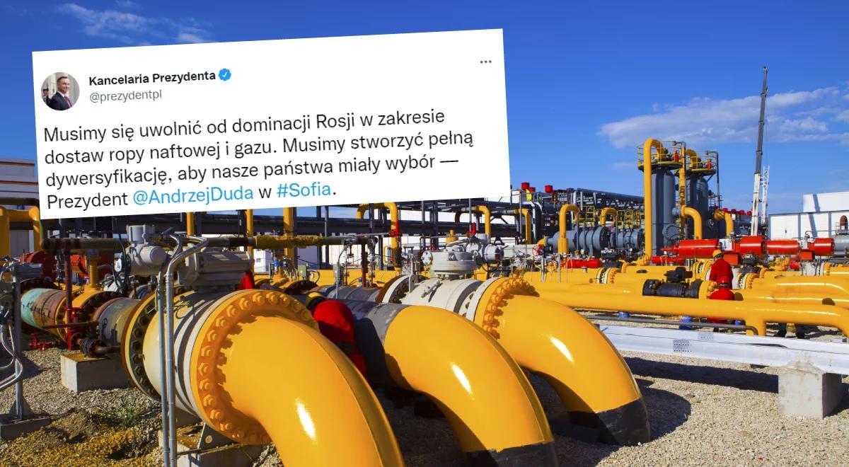 "Musimy uwolnić się od dominacji Rosji". Prezydent o planach nowej strategii w energetyce