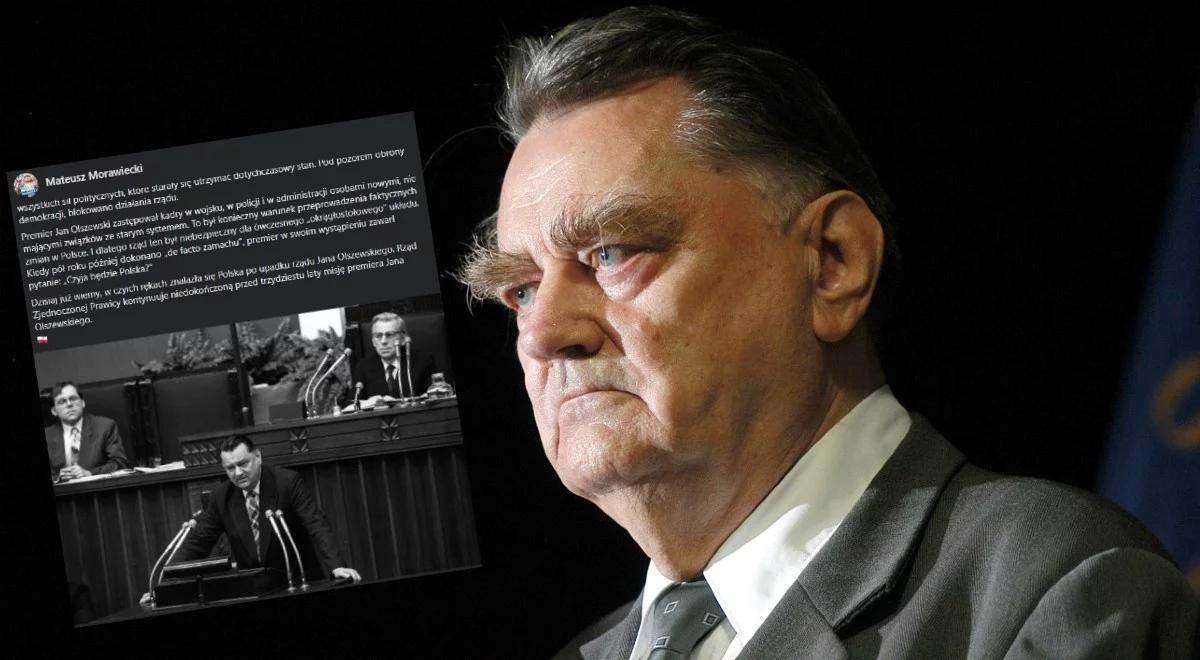 Premier: rząd kontynuuje niedokończoną przed 30 laty misję Jana Olszewskiego