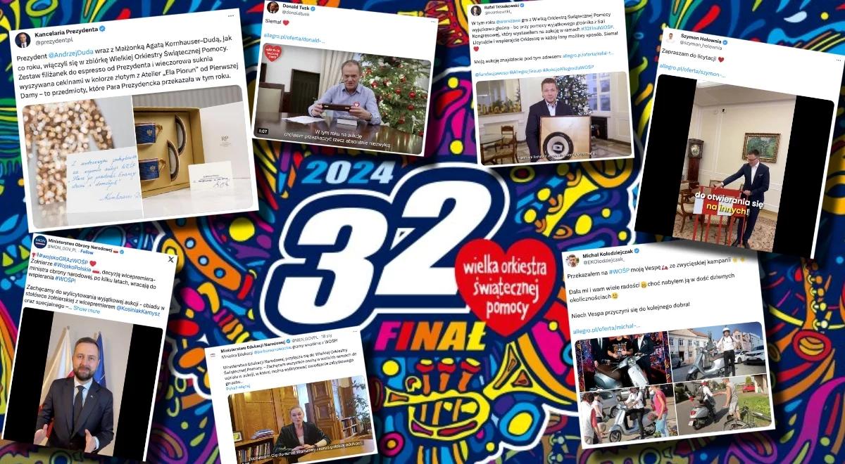 Politycy wspierają WOŚP. Wiemy, co na licytację wystawili prezydent i premier