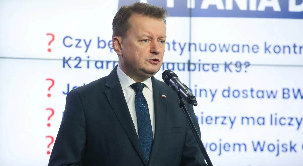 "Trzeba iść na przód". Sześć pytań od Mariusza Błaszczaka do szefa MON