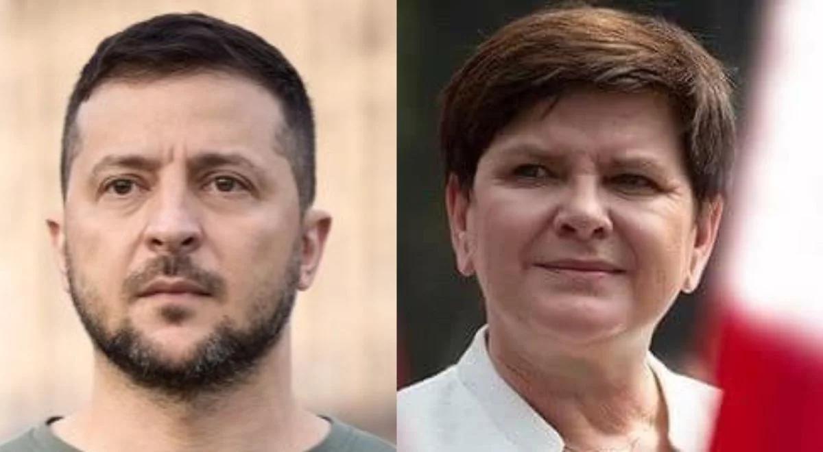 "Ukraina popełnia ogromny błąd". Szydło: wydaje się, że prezydent Zełenski fokusuje się na Niemcy