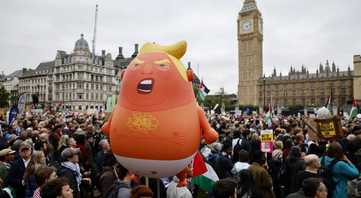 Londyn. Protest przeciwko Trumpowi. "Naprawdę okropny człowiek"