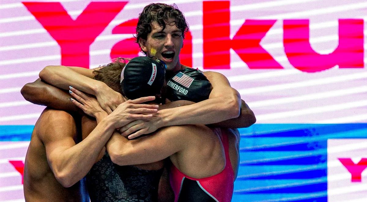 Amerykanie poprawili własny rekord świata w sztafecie. Dressel zdobył trzy złote medale
