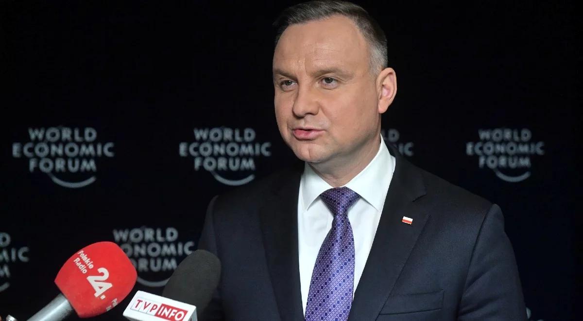 Początek Światowego Forum Ekonomicznego. W Davos będzie prezydent Andrzej Duda