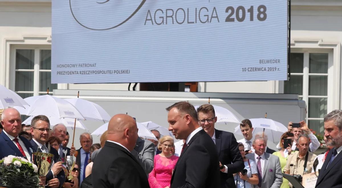 Prezydent Andrzej Duda na gali AgroLigi: polskie rolnictwo to fundament naszego bezpieczeństwa żywnościowego