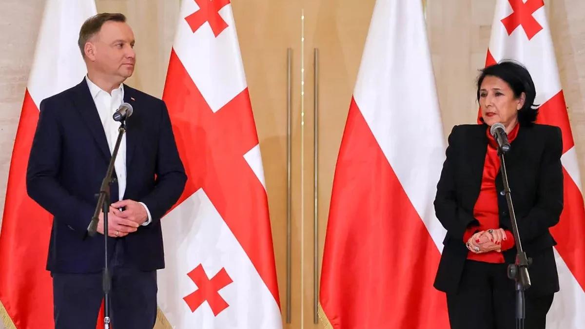 Andrzej Duda w Gruzji: sytuacja wokół Ukrainy emanuje na porządek całego świata