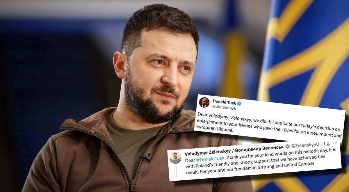 Historyczny moment dla Ukrainy. Zełenski podziękował Polsce. Odpowiedział Tuskowi