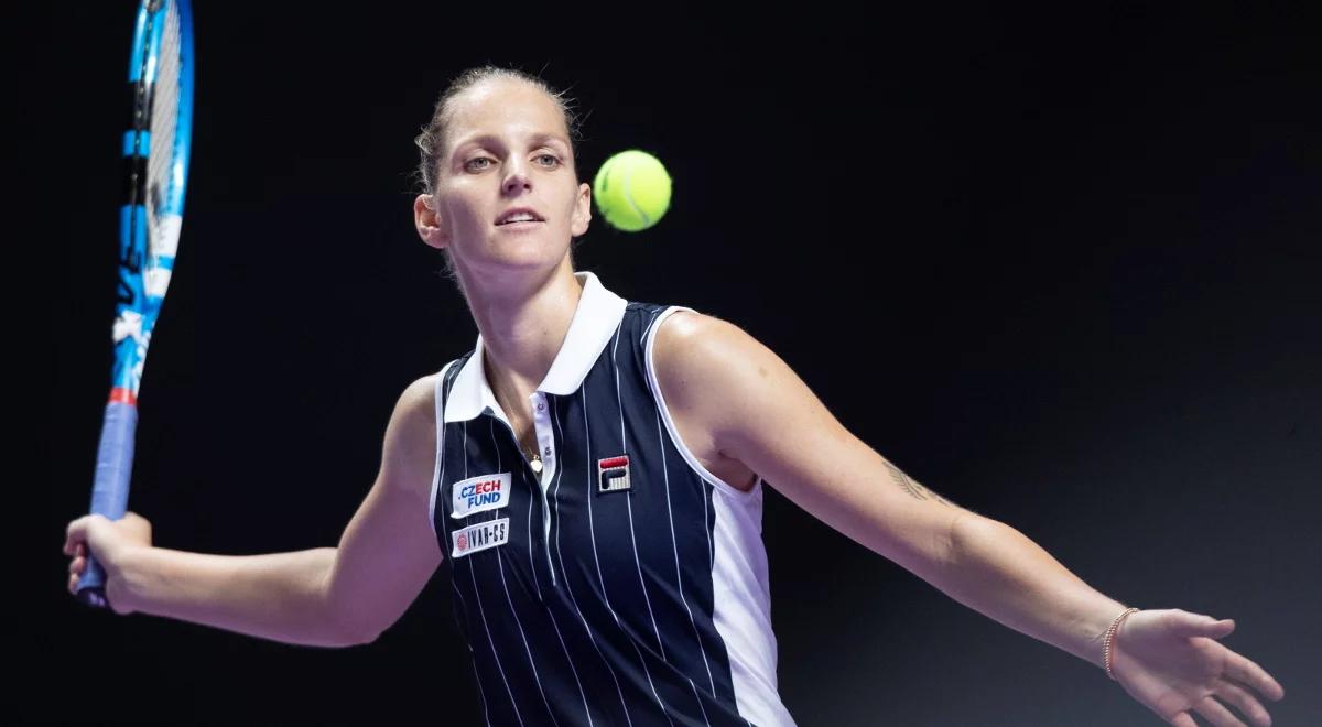 WTA Finals: Karolina Pliskova pokonała Halep i awansowała do półfinału