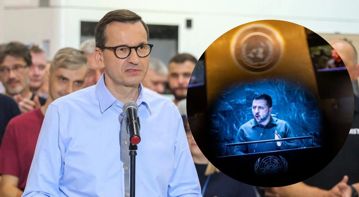 Premier Morawiecki odpowiada Zełenskiemu. "Nie grajcie na nutach, które podchwytują ruskie trolle"