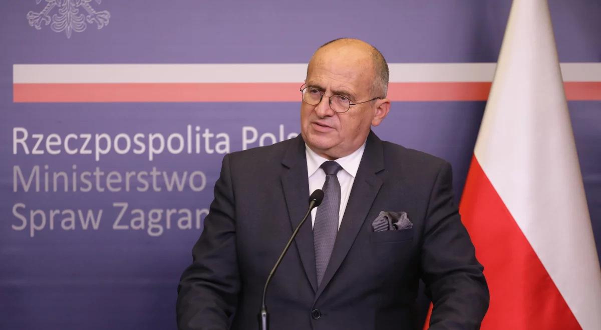 Szef MSZ rozmawiał z Cichanouską. "Reżim stał się jeszcze bardziej archaiczny"