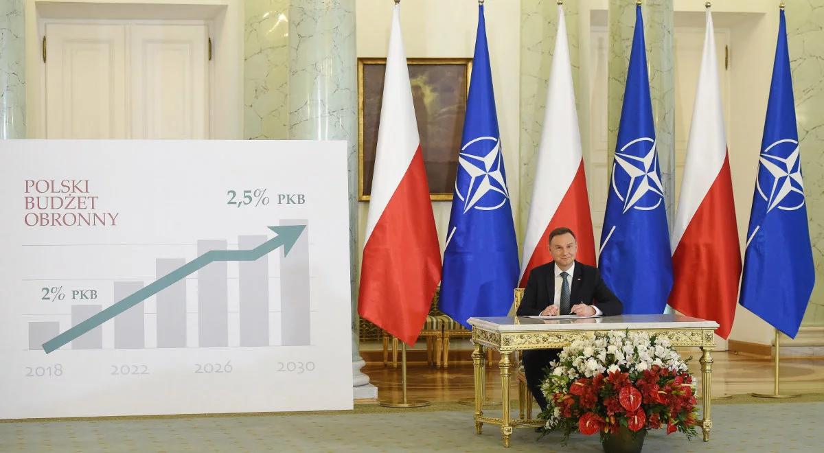 Prezydent podpisał ustawę zwiększającą wydatki obronne. "To element realizacji programu bezpiecznej i silnej Polski"