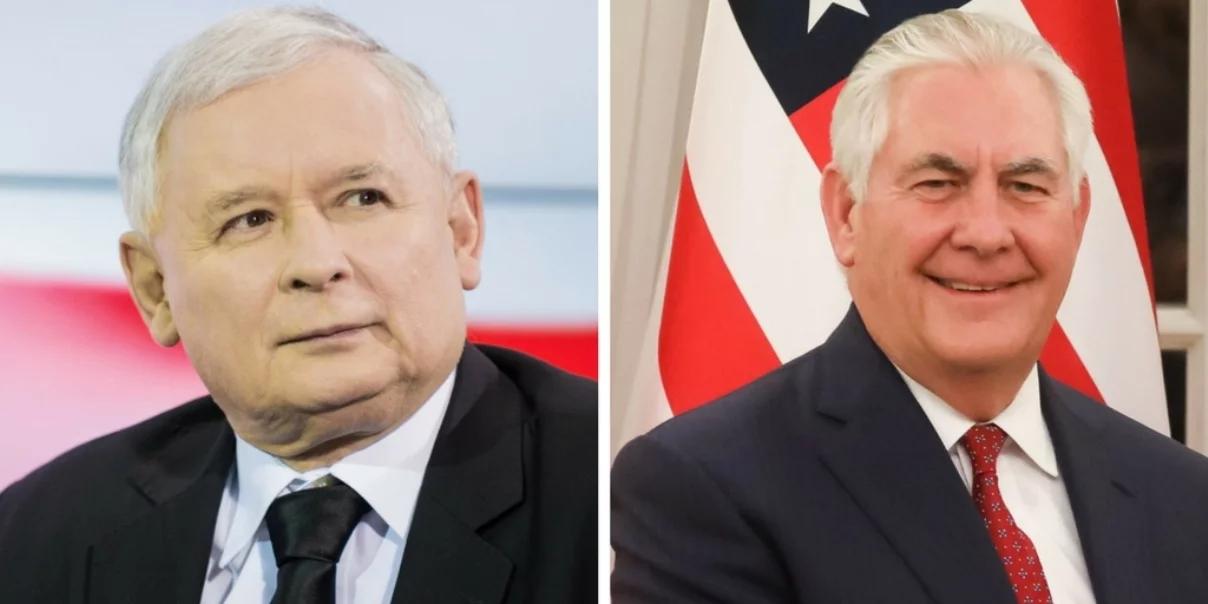 Spotkanie prezesa PiS Jarosława Kaczyńskiego z szefem amerykańskiej dyplomacji Rexem Tillersonem