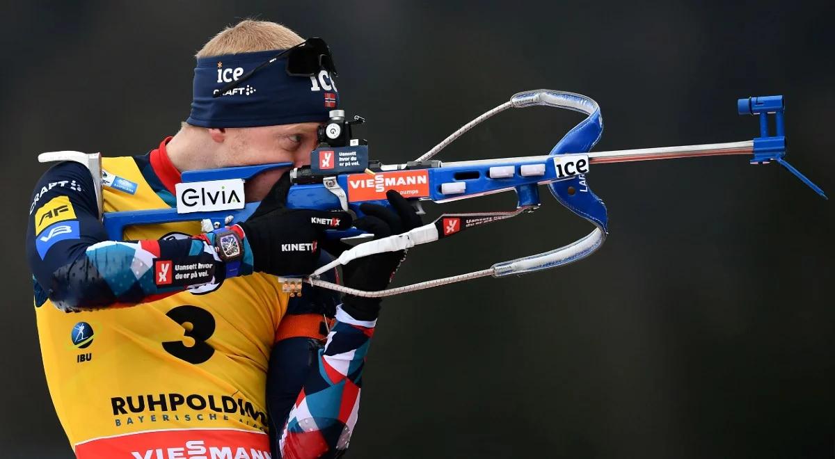 PŚ w biathlonie: Johannes Boe wygrał mimo kilku awarii prądu. Norweg najlepszy w Ruhpolding